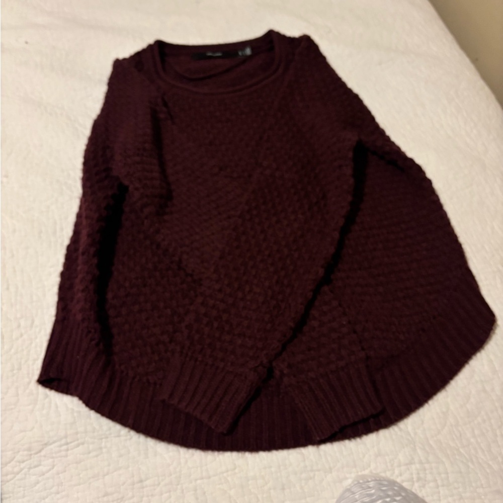 Vero Moda Rich Burgundy Textured Sweater